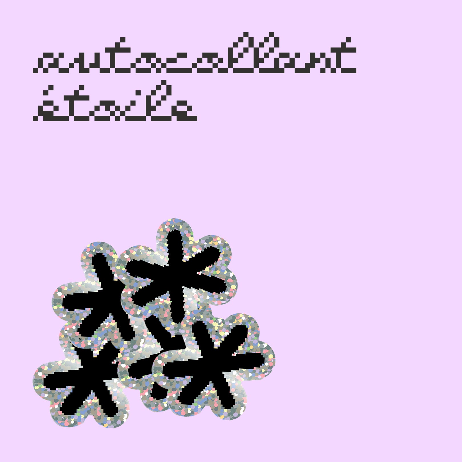 Autocollant paillettes
